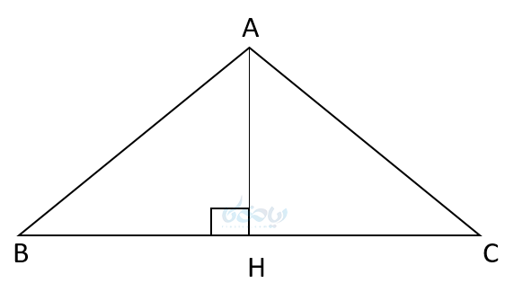 استفاده از آموزش قضیه تالس و طبق روابط طولی در مثلث ABC داریم .